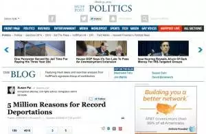 In the News 1 Susan Pai's immigration advocacy blog featured on front page of Huffington Post blog