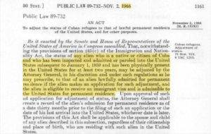 Cuban Adjustment Act PL 89 732