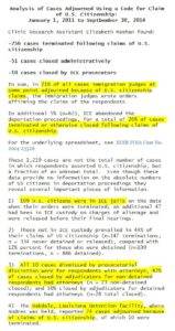 analysis of closed usc deport cases